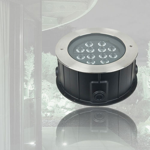 床埋め込め式スポットライト - PORTO GROUND 12 - Artecta / Highlite Int. - RGB LED / 円形 / IP67