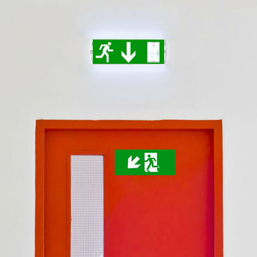 壁取り付け式非常照明 - LUMAX S  - LENA LIGHTING - 長方形 / LED / ポリカーボネート製