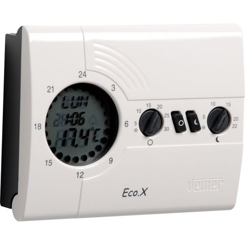 デジタルサーモスタット - ECO.X-D - VEMER - プログラム可能 / 暖房用 / 壁かけ式