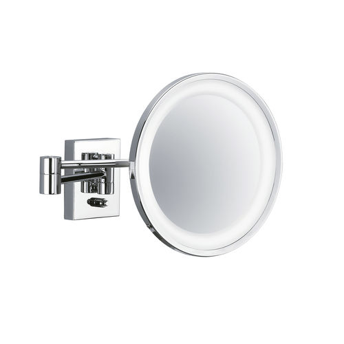 壁かけ式バスルーム用鏡 - BS 40 PL - Decor Walther Einrichtungs GmbH - 現代風 / 円形 / クロム真鍮製