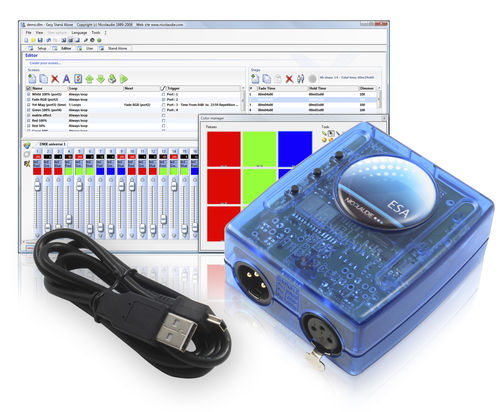 DMX独立メモリ用USBインターフェース - SLESA-U8 - Nicolaudie Europe