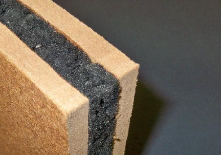 壁用サンドイッチパネル - ECO-WOOD - ECOPOLIMER - 木質繊維表面 / ゴム製コア