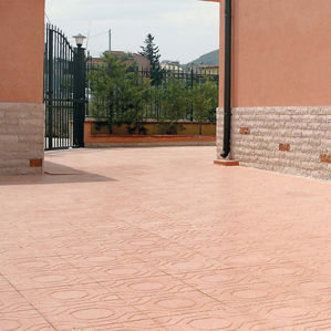 エンボス加工エンカウスティークセメントタイル - OTTAGONO - FOGAZZA PAVIMENTI - アンティーク / 屋外用 / 床