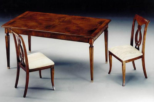 伝統的ダイニングテーブル - 688X - SALCA ASIAGO - ウォールナット / マホガニー製 / 木製脚
