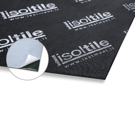 ロール状防音アンダーレイ - IsolTile AD - TECNASFALTI (ISOLMANT) - 高密度ポリエチレン / 膨張性 / 絶縁