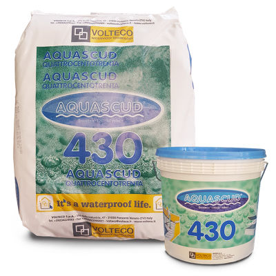 中庭用防水加工 - AQUASCUD 430 - VOLTECO - 床用 / 屋根用 / セメント