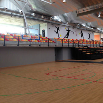 金属製階段席 - INDOOR FIXED BLEACHER - MONDO - ストレート
