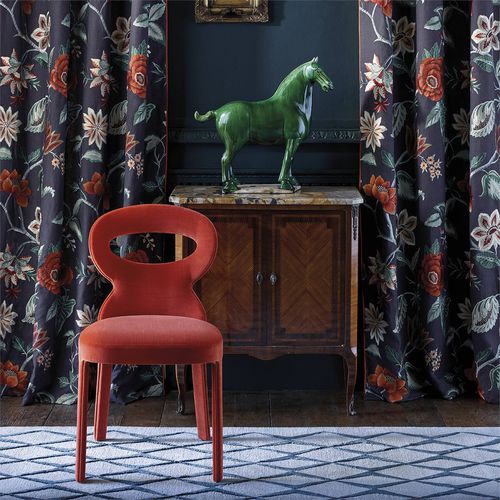 カーテン用生地 - ANJOLIE DE NOVO   - Zoffany - ローラーブラインド / 花柄 / リネン