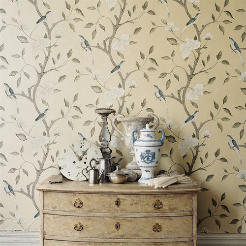 伝統的壁紙 - ELEONORA - Zoffany - 自然模様 / 花柄 / ファブリック調