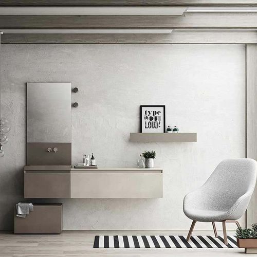 壁掛け式洗面台 - 360GRADI/LOFT - ALTAMAREA - 木製 / 現代風 / 内蔵戸棚付き