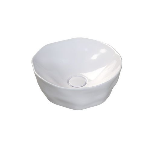 カウンタートップ型洗面器 - Magmma - Sanindusa - 磁器製 / 円形 / 穴なし