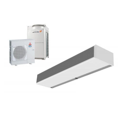 天井取付けエアカーテン - ECM 1000 DX8-ME - airtecnics - 商業用