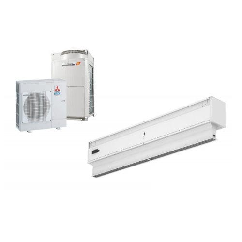 天井取付けエアカーテン - INVISAIR DX - airtecnics - 壁取り付け式 / 商業用