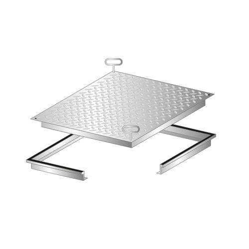 床用アクセスハッチ - RV - REMOVABLE COVERS - Gorter - 長方形 / 正方形 / アルミニウム