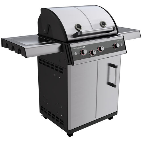 ガスバーベキューコンロ - DUALCHEF S 325 G - Outdoor Chef - キャスター付き / ステンレススチール / 収納付き