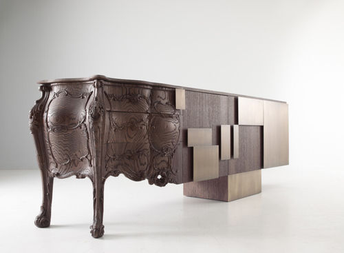 伝統的サイドボード - EVOLUTION  - Emmemobili - 漆木材 / オーク材 / ウォールナット