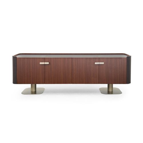 現代風テレビキャビネット - OVERSEAS  - Formitalia Group - ローボード / 金属製 / 革製