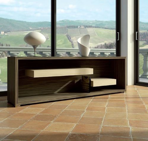 現代風サイドボード - NEDO - NOVO Design Made in Toscana - 無垢材 / 棚付き / オーダーメイド
