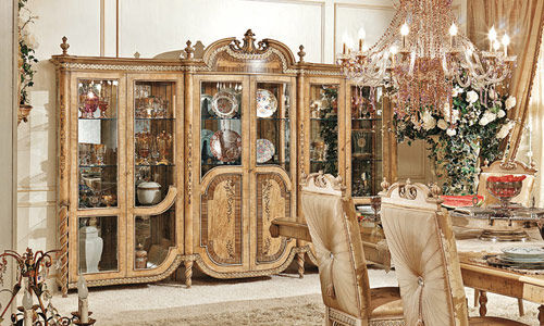 クラシック食器棚 - HERMITAGE - Riva Mobili D'Arte - 木製