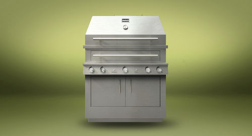 多燃料バーベキューコンロ - K750HB - KALAMAZOO OUTDOOR GOURMET - 組み込み式 / 金属製