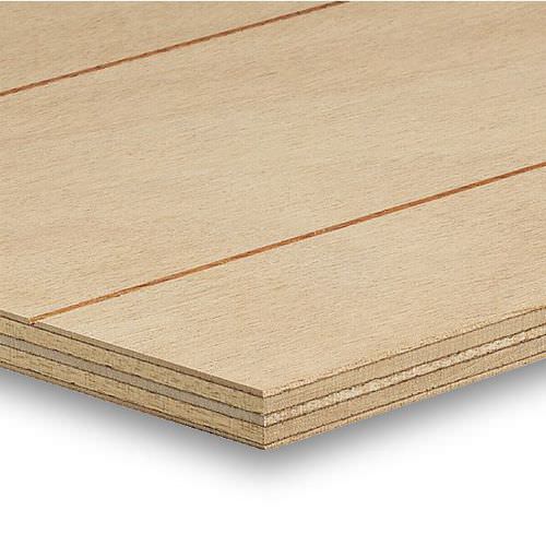 建築用合板パネル - FACADE PREMIUM : OKOUMÉ RAINURÉ 1 SIDE - Groupe Joubert - 建具用 / FSC認証 / 木製