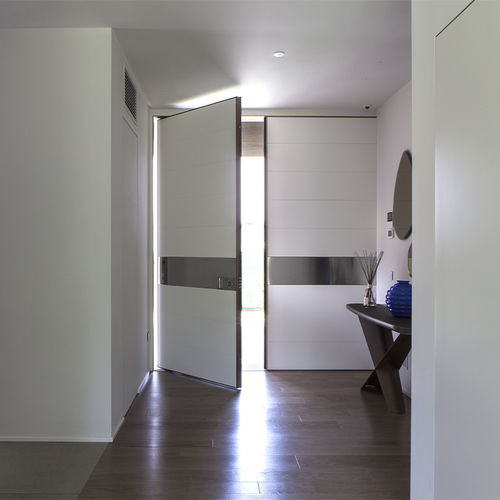 入り口ドア - SYNUA WALL SYSTEM - Oikos Venezia - スチール製 / コールテン鋼製 / ピボットタイプ