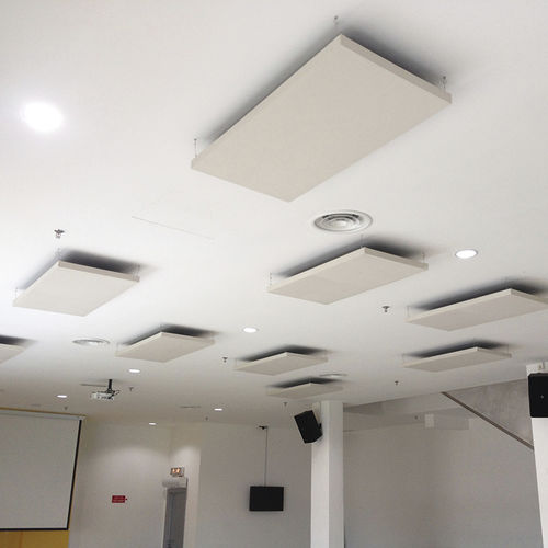 壁取り付け式吸音パネル - FIBERTEX: RECTANGLE - Ideatec Advanced Acoustic Solutions - 天井用 / テキスタイル / 鉱物繊維製