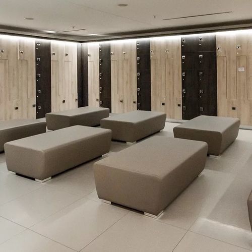 現代風ベンチ - LINGOTTO - Fit Interiors - 合成皮革 / 背もたれなし / 肘掛けなし