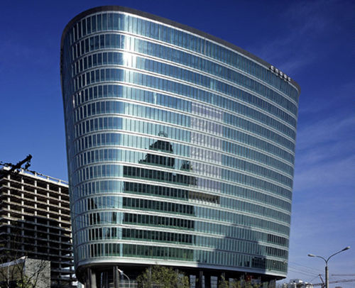 パネル型カーテンウォール - CNOOC BUILDING - Josef Gartner - アルミニウムおよびガラス製 / 防火 / 透明