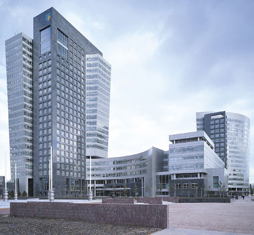 スティックシステムカーテンウォール - ABN AMRO - Permasteelisa - 金属およびガラス製