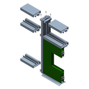 アルミニウムドアプロファイル - 3100 - ARCH Aluminum & Glass Co., Inc. - 高耐久性 / 安全用