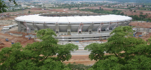 メッシュ建築用膜材 - ABUJA NATIONAL  - Hightex - ガラスファイバー / ガラス繊維 / PTFE