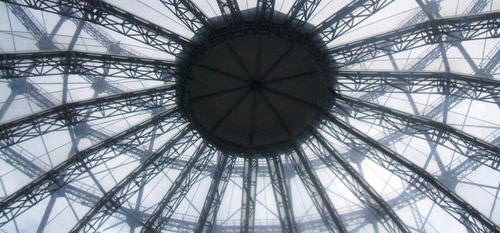 金属製骨組み張力構造 - GASOMETER BERLIN - Hightex - ドーム型 / 覆い用 / ETFEメンブレン