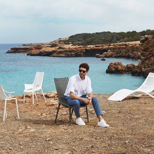 現代風アームチェア - IBIZA  - VONDOM - ポリプロピレン製 / ポリプロピレン製 / 取り外しできるクッション付き