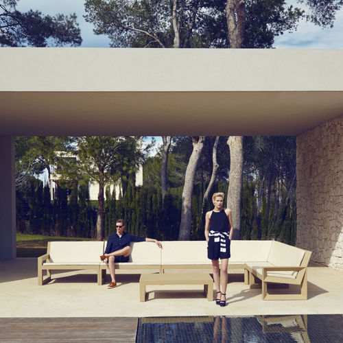 モジュール式ソファー - FRAME - VONDOM - コーナータイプ / 現代風 / 庭用