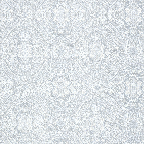 伝統的壁紙 - TULSI BLOCK PRINT  - Thibaut - 柄付き / 青 / 洗える