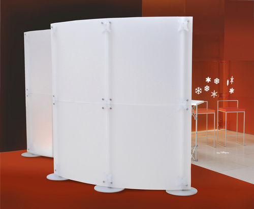 現代風スクリ－ン - FLUOWALL WHITE CURVED - PAXTON - プラスチック製