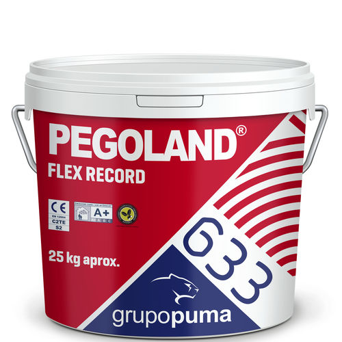シーリングモルタル接着剤 - PEGOLAND® FLEX RECORD C2 TE S2 - GRUPO PUMA - タイル用 / セメント