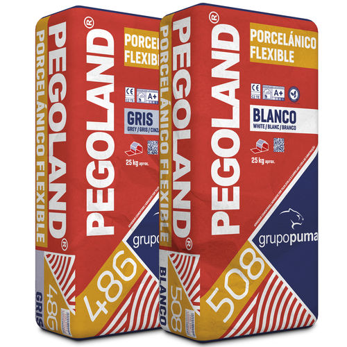 シーリングモルタル接着剤 - PEGOLAND® PORCELÁNICO FLEXIBLE C2 TE - GRUPO PUMA - タイル用 / セメント