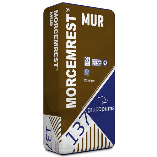 修復モルタル - MORCEMREST® MUR R CSII - GRUPO PUMA - 漏れ防止 / 脱湿 / 石工事用