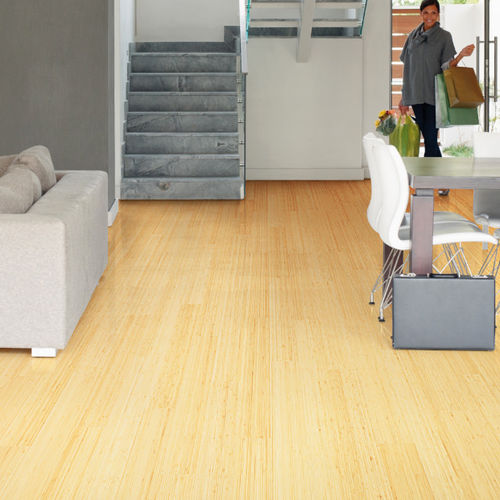 複合フローリング - VERTICAL NATURAL LIGHT TONE - Durafloor Werner GmbH - ソリッド / ハード ウッド製 / 竹製