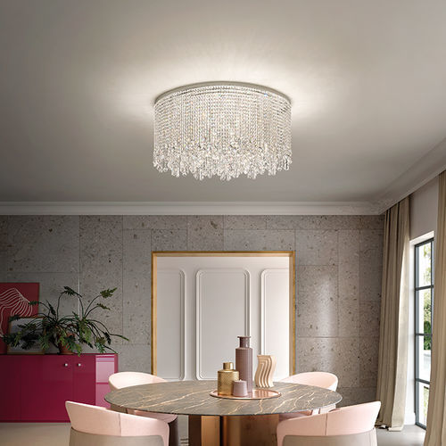 現代風シャンデリア - PL 12/100/40 RD - Masiero - ガラス製 / クリスタル製 / 金属製