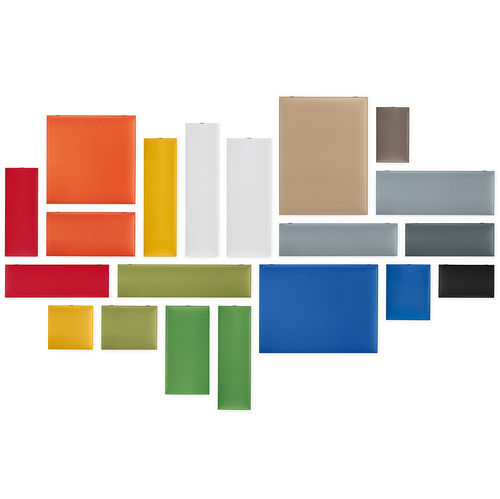 壁取り付け式消音パネル - SNOWFIX  - Caimi Brevetti SpA - ポリエステル繊維 / 色付き / 業務用