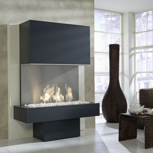 電気暖炉 - MILANO - Kamin-Design GmbH & Co KG Ingolstadt - 床置き / 3面タイプ / 開放