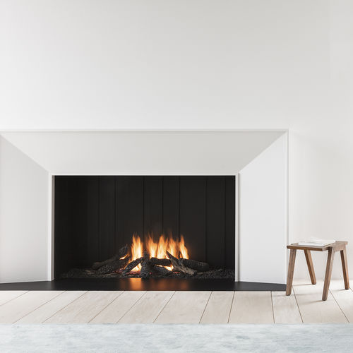 ガス暖炉 - URBAN MF 1050-75 G 1S - Metalfire Architectural fireplaces - 組み込み式 / 単一面 / 開放