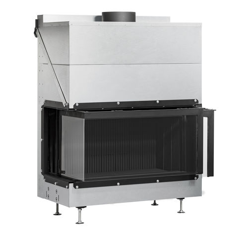 薪暖炉 - ULTIME D MF 1050-50 WHE 2S V20 - Metalfire Architectural fireplaces - 一体型 / コーナー / 2面タイプ