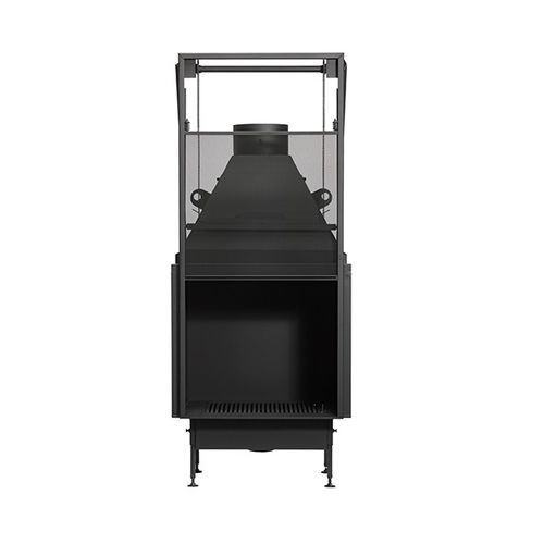 薪密閉式暖炉 - UNIVERSAL MF 800-75 W 1S - Metalfire Architectural fireplaces - 1面タイプ / 金属製 / ガラス製