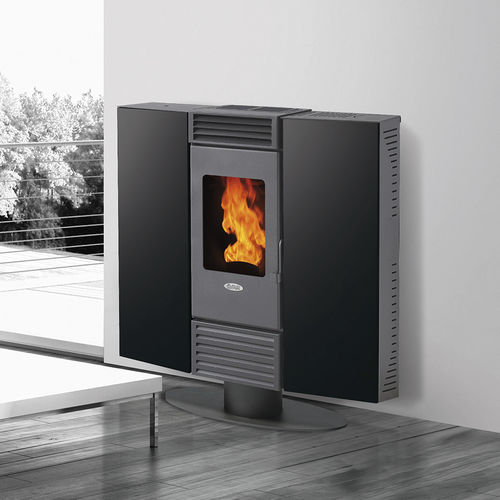 ぺレットストーブ - XS10V  - FAIR srl - 5 kW...10 kW / 現代風 / スチール製