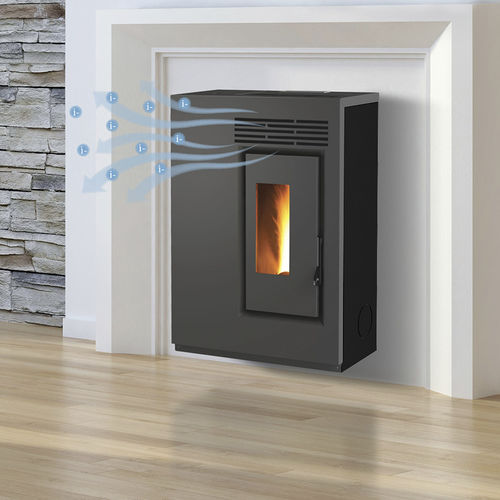 ぺレットストーブ - ECO60H – STAFFA SOSPENSIONE A PARETE - FAIR srl - 0 - 5 kW / 壁取り付け式 / 現代風