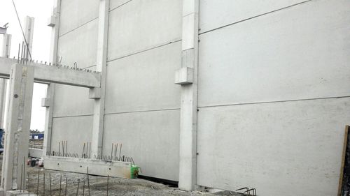 鉄筋コンクリート製壁 - SEAC - プレハブ コンクリート製 / モジュラーパネル付き / 防火